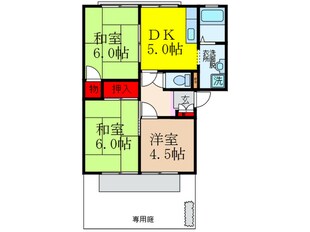 清水ハイツAの物件間取画像